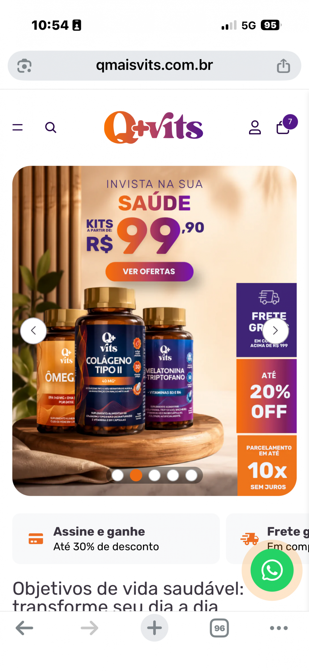 Marca de suplementos e vitaminas 