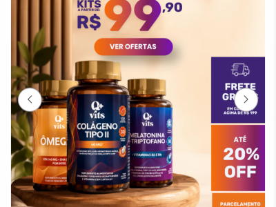Marca de suplementos e vitaminas 