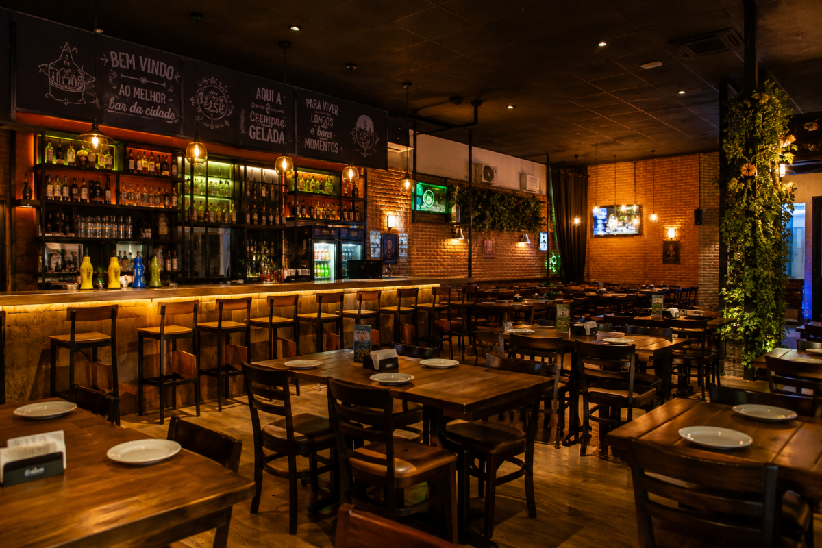 Bar Na Via Gastronômica em Santos