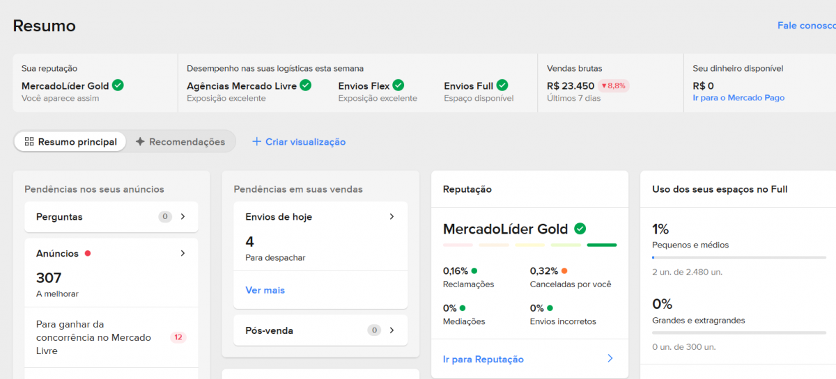 Vendo Loja no Mercado Livre, Shopee e Magalu 