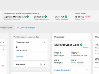Vendo Loja no Mercado Livre, Shopee e Magalu 