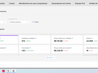 Vendo Loja no Mercado Livre, Shopee e Magalu 