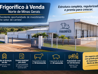 Frigorífico à Venda no Norte de Minas Gerais
