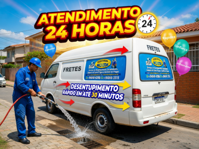 Desentupidora completa, com maquinário e com contrato com condomínio 