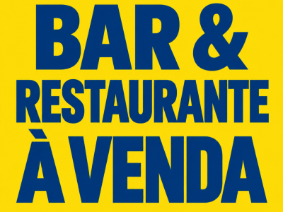 Oportunidade unica de bar e restaurante 