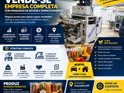 Empacotadora de Alimentos Secos em Expansao 
