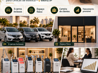 Vende-se Empresa de Locação de Equipamentos Estéticos em Bauru/SP – Operação Completa, com Equipamentos, 3 Veículos, Carteira de Clientes e Faturamento Recorrente