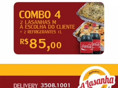 VENDA DE DELIVERY DE LASANHAS E MASSAS