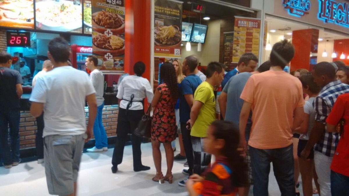 Franquia em praça de alimentação em Shopping de Grande Fluxo COD 1100